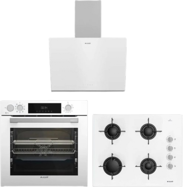 Arçelik Beyaz Ankastre Set OCD T 651 EB + AFC 361 B + ADE 606-2 B