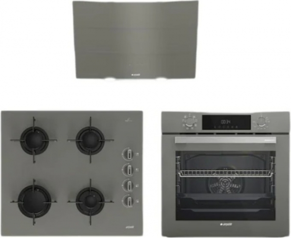 Arçelik Grion Gri Ankastre Set OCD T 601 EG + AFC 340 G + P 14 YEG