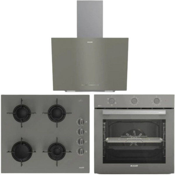 Arçelik Eko Gri Ankastre Set OCD T 601 EG + AFC 231 G + ADE 604 G