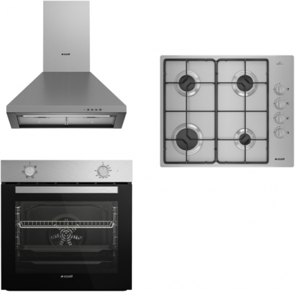 Arçelik Eko Inox Ankastre Set OMD D 611 EI + AFM 130 I + P 27 YI