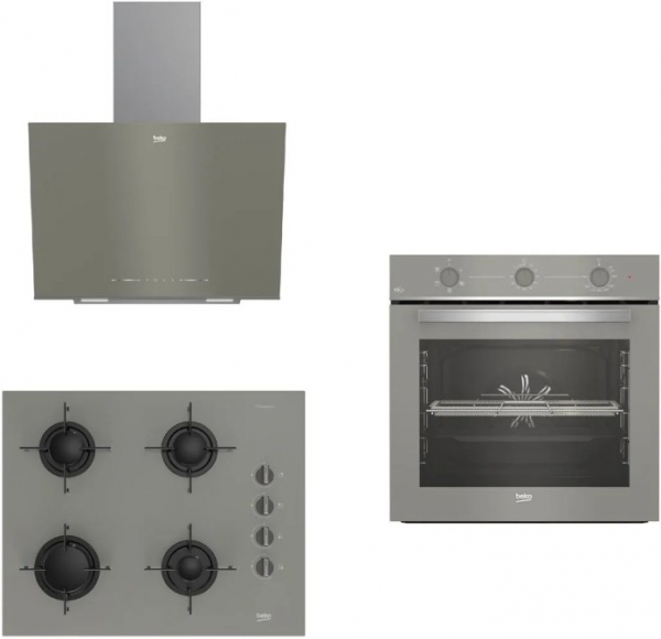 Beko Gri Ankastre Set BOCD T 6510 EG + BFC 321 G + BDE 6040 G