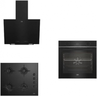 Beko Siyah Ankastre Set BOCD T 6011 ES + BFC 330 S + BDE 6040 S