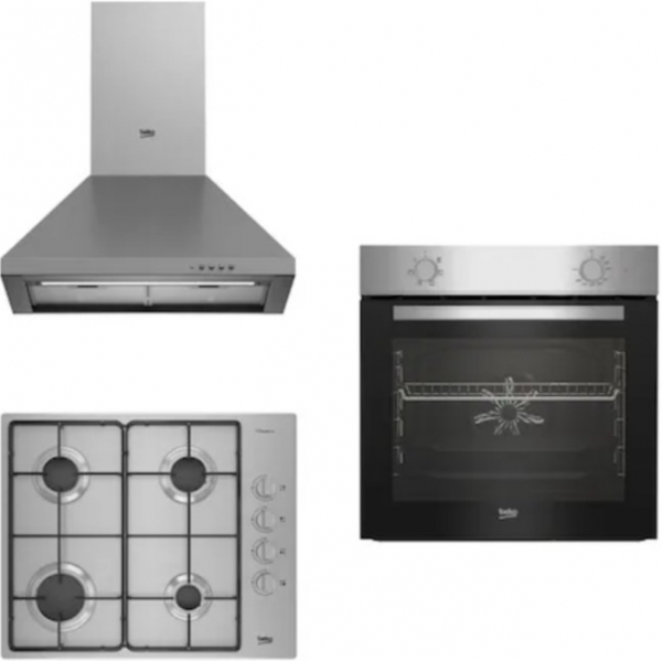 Beko Eco Inox Ankastre Set BOMD D 6110 EI + BFM 310 I + ADP61420I