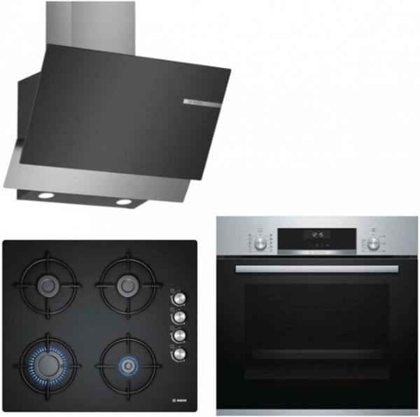 Bosch İnox Ankastre Set POP6C6O10O + HBJ558YS0T + DWK65AD60R
