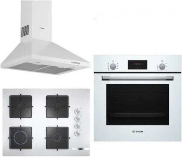 Bosch Beyaz Ankastre Set POP7C2O12O + HBF113BV0T + DWP64CC20T