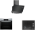 Bosch Siyah Ankastre Set POP7C6O12O + HBJ558YS5T + DWK65AD30R