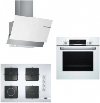Bosch 248 Beyaz Ankastre Set POP7C2O12O + HBF514BW1T + DWK65AD20R
