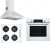 Bosch Beyaz Ankastre Set POP6C2B11O + HBF514BW0T + DWP64CC20T
