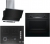 Bosch Siyah Ankastre Set POP7C6O12O + HBF534EB0T + DWK065G60T