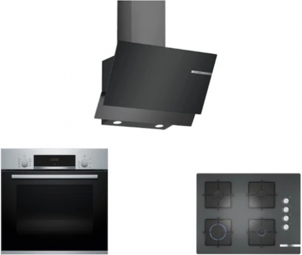 Bosch Gri Ankastre Set POP7C9O12O + HBF534ES3T + DWK65AD30R