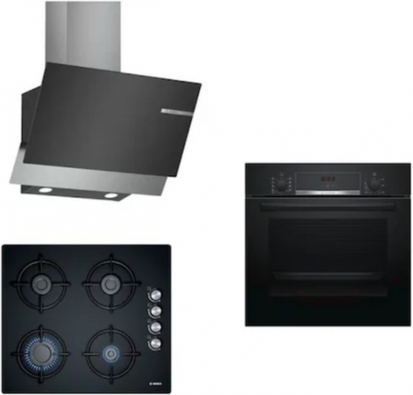 Bosch Siyah Ankastre Set POP6C6O10O + HBF514BB0T + DWK65AD60R
