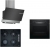 Bosch Siyah Ankastre Set POP6C6O10O + HBF514BB0T + DWK65AD60R