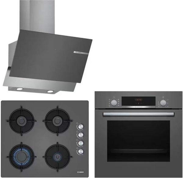 Bosch Antrasit Ankastre Set POP6C9O10O + HBF534EH3T + DWK65AD70R