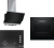 Bosch Siyah Ankastre Set POP7C6O12O + HBF514BB0T + DWK065G60T