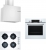Bosch Beyaz Ankastre Set POP6C2O10O + HBF514BW1T + DWF65AJ20T