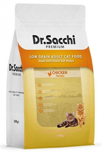 Dr.Sacchi Basic Tavuk Etli 1.5 kg Kedi Maması