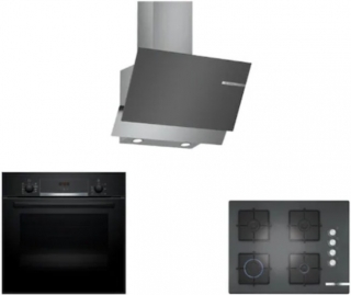 Bosch Gri Ankastre Set POP7C9O12O + HBF534EH3T + DWK65AD70R
