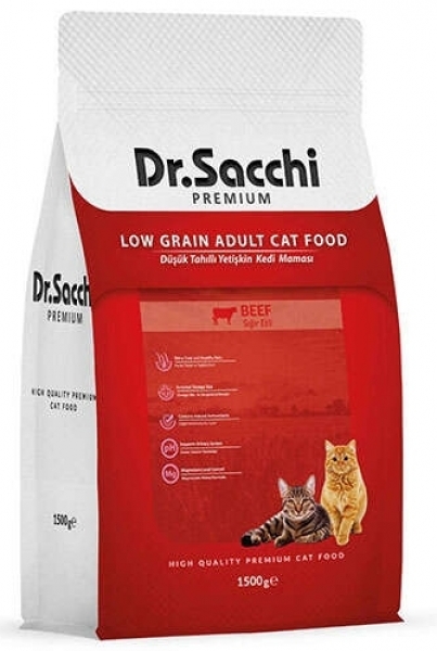 Dr.Sacchi Biftekli 1.5 kg Kedi Maması