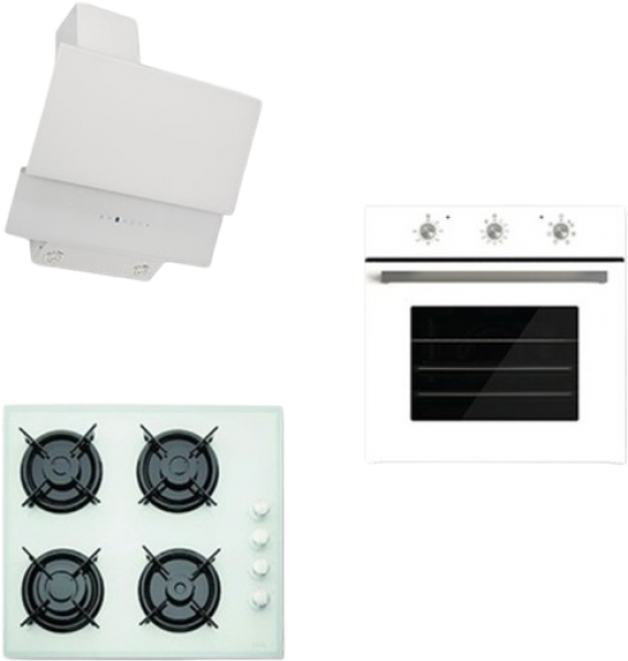 Çetintaş Beyaz Ankastre Set Evii CAT 848 W + W 5212 E + Evii 2603
