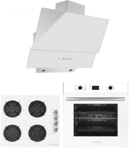 Elenberg Elite Beyaz Ankastre Set ELB 640W + ELB-627W + ELB-17W