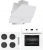 Elenberg Elite Beyaz Ankastre Set ELB 640W + ELB-627W + ELB-17W