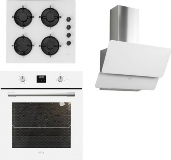 Esty Beyaz Ankastre Set ACO5335W01 + AEF6603W02 + 3471W6