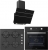 Esty Siyah Ankastre Set ACO5360B02 + AEF6603B02 + 3473 Plus