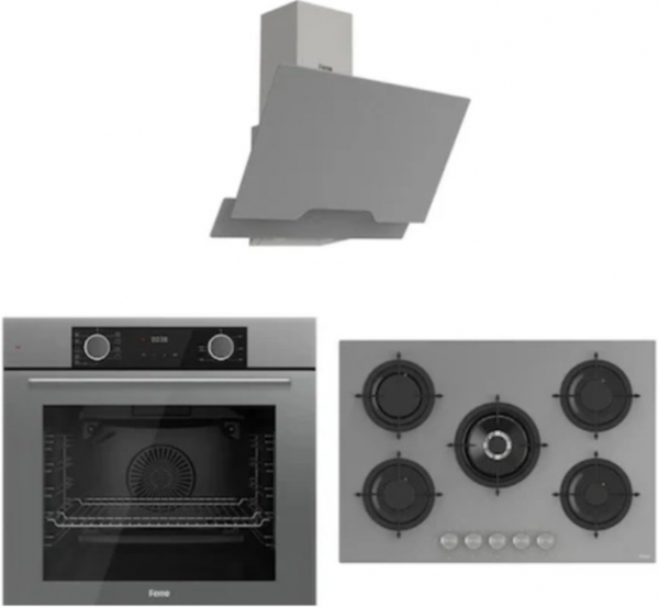Ferre FRYART Rs Gri Ankastre Set RS038 + XE63CPR + D065