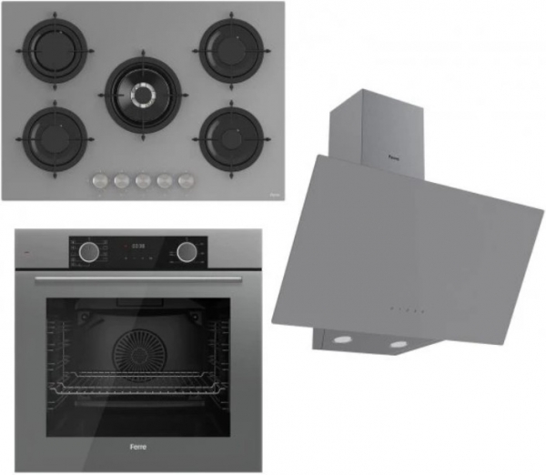 Ferre FRYART Rs Gri Ankastre Set RS038 + XE63CPR + D079