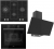 Ferre Airfry Siyah Ankastre Set ED075 + XE63CS + D077