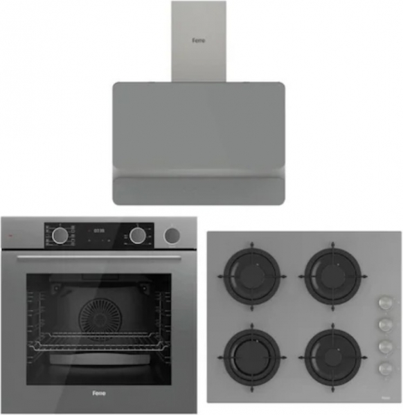 Ferre Art Gri Ankastre Set CS208 + XE64CPR + D082