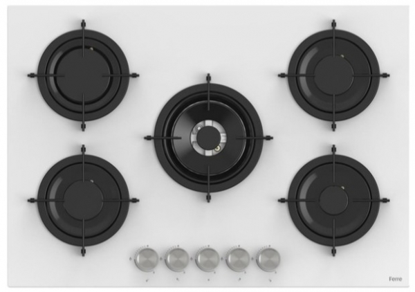 Ferre Flowart Beyaz Ankastre Set RS036 + QMS63CB + D081