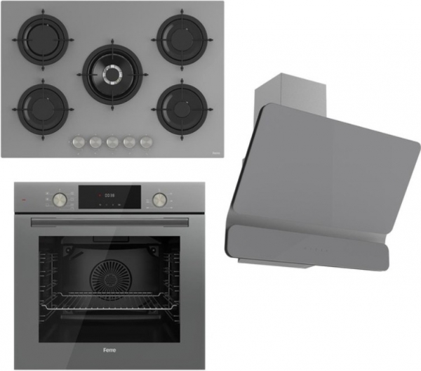Ferre Flowart Gri Ankastre Set RS038 + QMS63CPR + D082