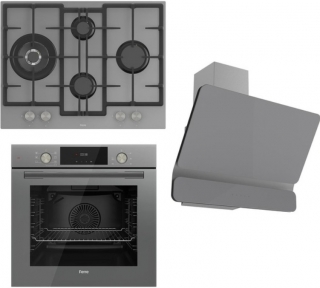 Ferre Flowart Gri Ankastre Set ED078 + QMS63CPR + D082