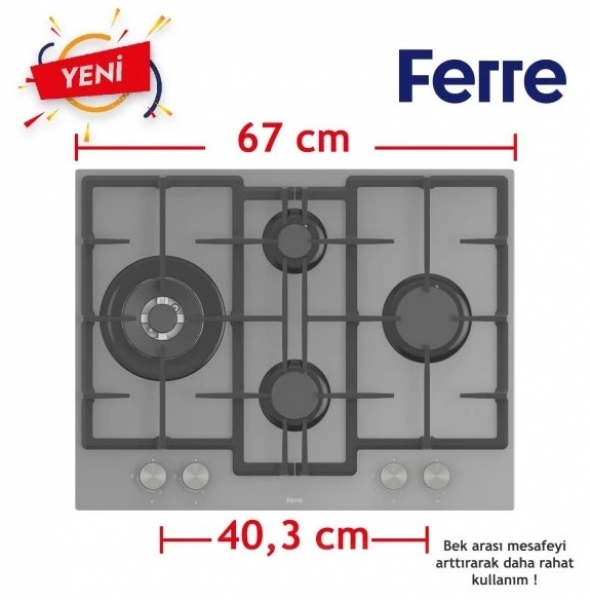 Ferre Fryart Gri Ankastre Set ED078 + XE63CPR + D082