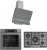 Ferre Fryart Gri Ankastre Set ED038 + XE63CPR + D082