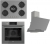Ferre Flowart Gri Ankastre Set RS038 + QMS63CPR + D065