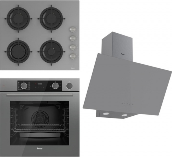 Ferre Steamart&fryart Gri Ankastre Set CS208 + XE64CPR + D079