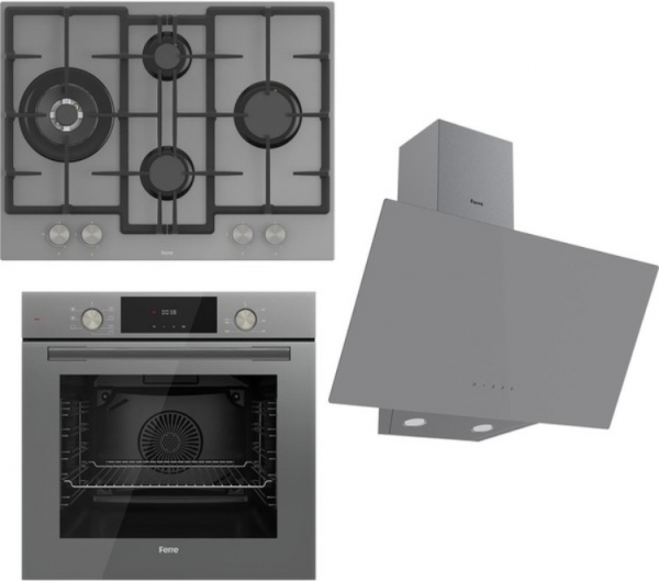 Ferre Flowart Gri Ankastre Set ED078 + QMS63CPR + D079