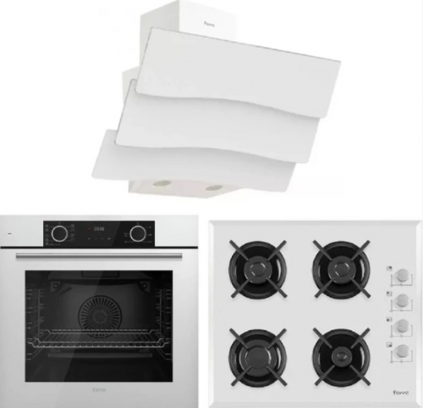 Ferre Fryart Beyaz Ankastre Set B 1140 CE + XE63CB + D024