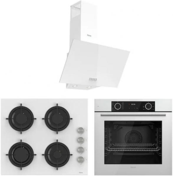Ferre White Mila Beyaz Ankastre Set CS206 + XE63CB + D087