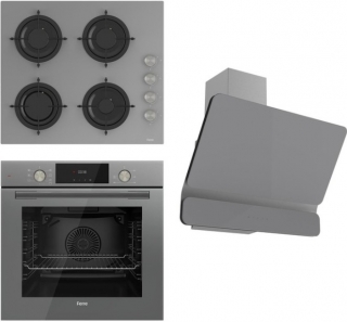 Ferre Flowart Gri Ankastre Set CS208 + QMS63CPR + D082