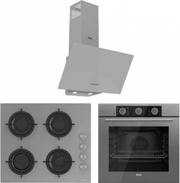 Ferre Fryart Basic Gri Ankastre Set CS208 + QXE62CPR + D088