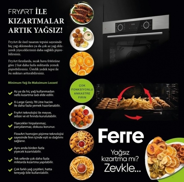 Ferre Pro Modern Beyaz Ankastre Set BF-076 + XE63CB + D064