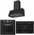 Franke Classic Line Nero Siyah Ankastre Set FCH 755 4G TC + FCO 86 H + FCO 70 ON