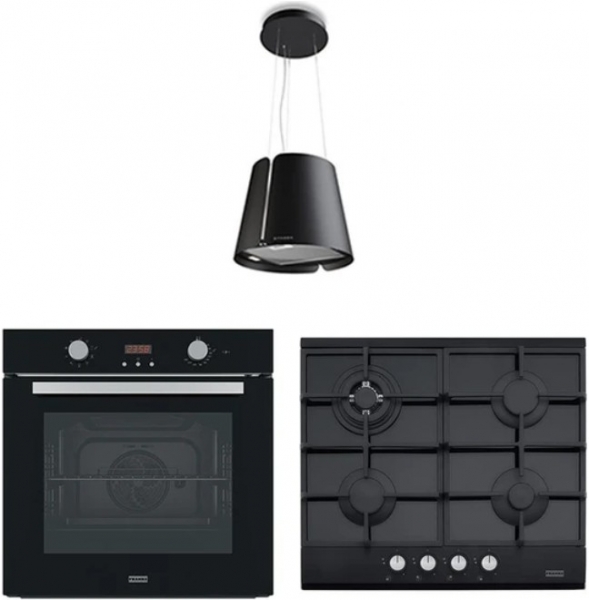 Franke Siyah Ankastre Set FHNG 604 4G TC BK C + FSL 86 H BK + Beat