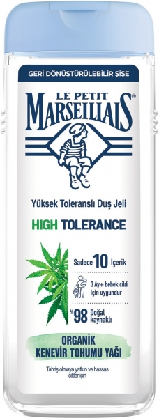Le Petit Marseillais Yüksek Toleranslı Organik Kenevir Tohumu Yağı 400 ml Duş Jeli