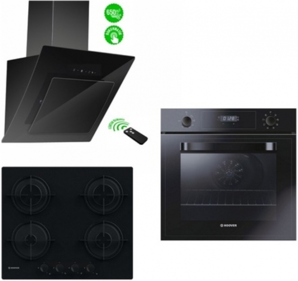 Hoover Siyah Ankastre Set HVW6MBB + HOT3051BI + HDM 656 BTK
