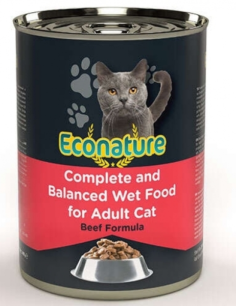 Econature Soslu Parça Etli Bitfekli 400 gr Kedi Maması
