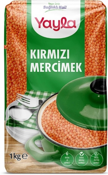 Yayla İthal Kırmızı Mercimek 1 kg